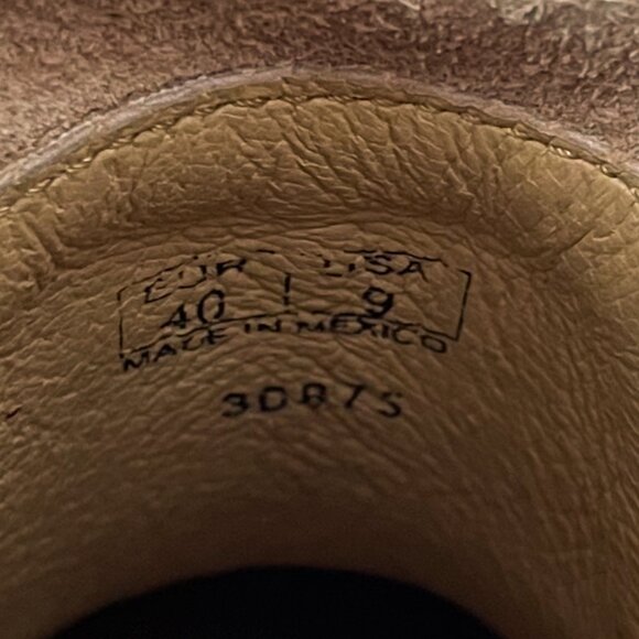 Musse and Cloud Anzel Leather Moto Buckle Boot Distressed Rugged Size 9 Brown - Picture 14 of 16